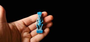 Hand-Carved Porcelain God Bes Statue: Egyptian Home Decor - Image 7