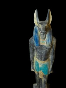 Handmade Anubis Statue - Egyptian God of the Dead - Black Basalt stone - Image 7
