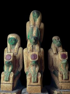 Ancient Egyptian Canopic Jars: Sons of Horus Stone Figurines - Image 7