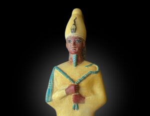 Basalt Egyptian God Osiris Statue: Unique Statuette - Image 7