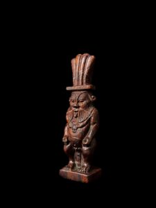 Hand Carved God Bes Statue: Egyptian Art Home Decor - Image 7