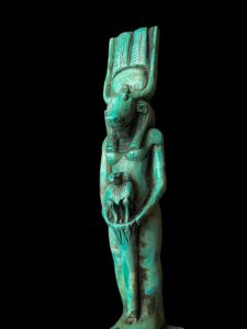 Handmade Goddess Hathor Statuette with God Thoth Baboon, Statue for the Egyptian Goddess Venus - Image 7