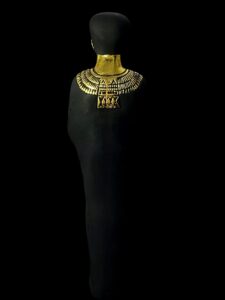God Ptah Statue: Rose & Black Granite Egyptian Replica - Image 7