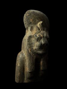 Hand Carved Granite Sekhmet Statue - Egyptian Lion Goddess Figurine - Image 7