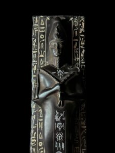 Basalt Egyptian God Osiris Statue: Unique Statuette - Image 7