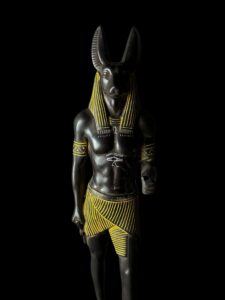 Egyptian Anubis Statue with Eye of Horus - Made in Egypt - Image 7