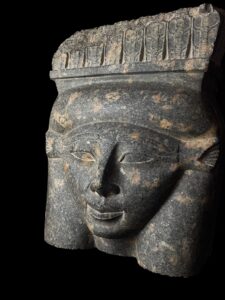 Handmade Granite Goddess Hathor Statue: Egyptian Altar Decor - Image 7