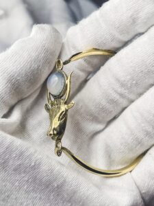 Handcrafted Goddess Hathor Bracelet: Egyptian Spiritual Jewelry - Image 7