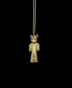 24k Gold Plated Sekhmet Pectoral Necklace - Hand-Carved Egyptian Brass - Image 7