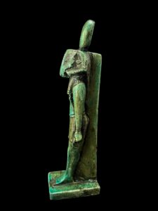 Vintage Ram God Khnum Statue: Ancient Egyptian Decor - Image 7