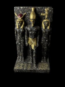 Menkaure Triad Replica Statue: Authentic Egyptian Museum Design - Image 7