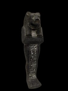 Granite Egyptian Goddess Sekhmet Statue: Vintage Mythology Decor - Image 7