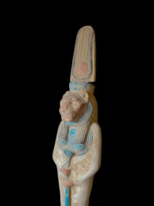 Egyptian Goddess Sekhmet Statue: Colorful Statuette Made in Egypt - Image 7