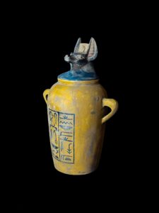 Ancient Egyptian Anubis Jar: God of Afterlife Decor - Image 7