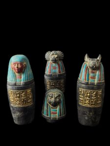 Ancient Egyptian Canopic Jars - Sons of Horus Figurines - Spiritual Home Decor & Collector's Gift - Image 7