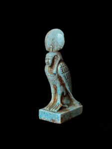 Rare BA Bird Statue with Sundisk - Ancient Egyptian Art - Image 7