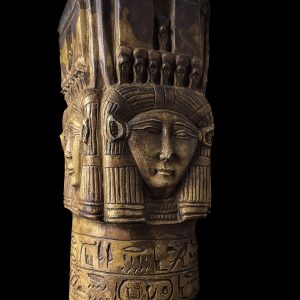 Egyptian Goddess Hathor Column Replica - Dendera Temple Art - Image 7