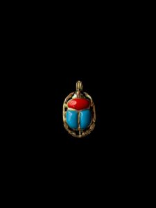 Egyptian Scarab pendant necklace, The decorative Good luck scarab in Ancient Egypt. - Image 7