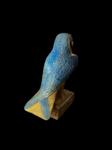 Basalt Egyptian God Horus Statue: Falcon God of Sky Art - Image 7
