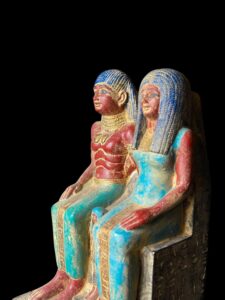Rare Egyptian King and Queen Statue: Ancient Egypt Decor - Image 7