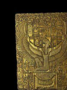 Ancient Egyptian Wall Reliefs featuring the famous Goddess Isis, winged Goddess Isis relief. - Image 7