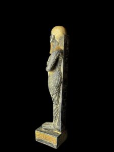 God Ptah Statue: Rose & Black Granite Egyptian Replica - Image 7