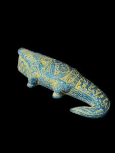 Granite Egyptian God Sobek Crocodile Statue - Image 7