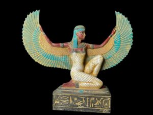 colorful Goddess Isis statue, unique Isis goddess Statue. - Image 7