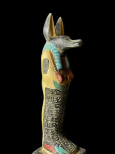 Jackal God Anubis statue made in Egypt, Egyptian Anubis sculpture. - Image 7