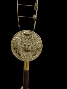 Winged Scarab Sistrum: Ancient Egyptian Musical Instrument - Image 7
