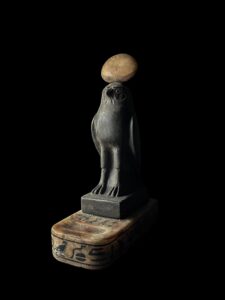 Falcon Egyptian God Ra Statue: Solid Stone & Alabaster - Image 7