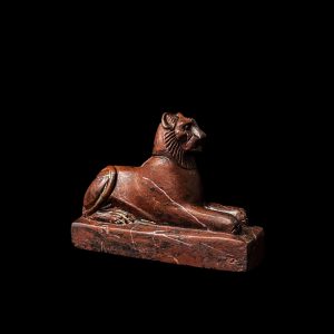 King Amenhotep III Lion Statue: Rare Egyptian Replica, Handmade Art - Image 7