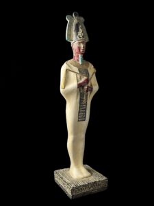 Basalt Egyptian God Osiris Statue: Unique Statuette - Image 7