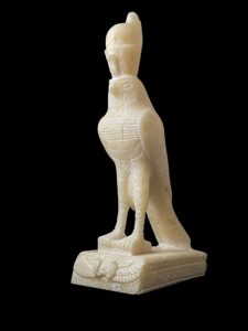 Alabaster Egyptian God Horus Statue - Image 7