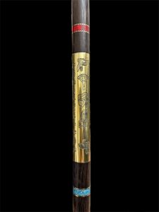 Sceptre staff, Lotus flower head staff, Was sceptre of God Osiris, Waz sceptre. Ancient Egyptian waz-scpetre - Image 7