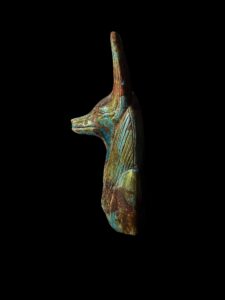 Flame Stone Egyptian God Anubis Statue - Image 7
