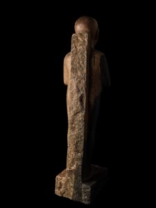 Handcrafted Rose & Black Granite God Ptah Statue: Egyptian Decor Replica - Image 7