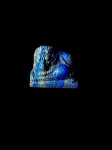 Hand-Carved Lapis Lazuli Sekhmet Pectoral Pendant - Image 7