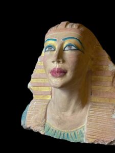 Large Stone Hatshepsut Head Statue: Egyptian Art Masterpiece - Image 7