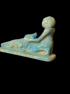 Handmade Egyptian Sobek Statue - Image 7