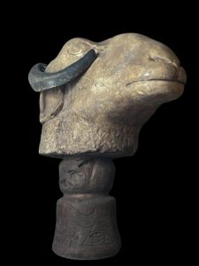 Vintage Ram God Khnum Statue: Ancient Egyptian Decor - Image 7