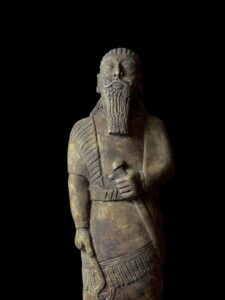 Mesopotamia art for Lamassu statue - Assyrian winged bull relief sculpture amulet - Image 7