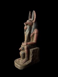 Jackal God Anubis statue made in Egypt, Egyptian Anubis sculpture. - Image 7