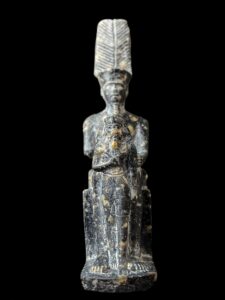 Egyptian God Amun Statue: Museum Replica - Image 7