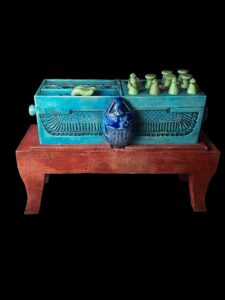 Egyptian Senet Board Game: God Bes, Winged Isis, Scarab Beetle - Image 7