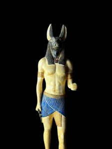 Basalt Stone Egyptian God Anubis Statue - Image 7