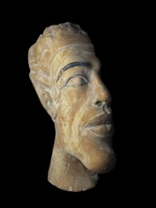 Handmade Egyptian King Akhenaton Statue: Solid Stone Sculpture - Image 7