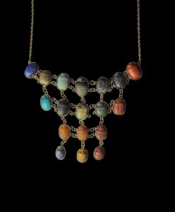Egyptian Scarab Gemstone Pectoral Necklace: Ancient Style - Image 7