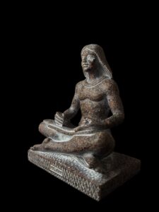 Handmade Seated Egyptian Scribe Statue: Ancient Decor - Image 7
