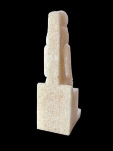 Hand Carved Alabaster Sekhmet Statue: Egyptian Lion Goddess Figurine - Image 7